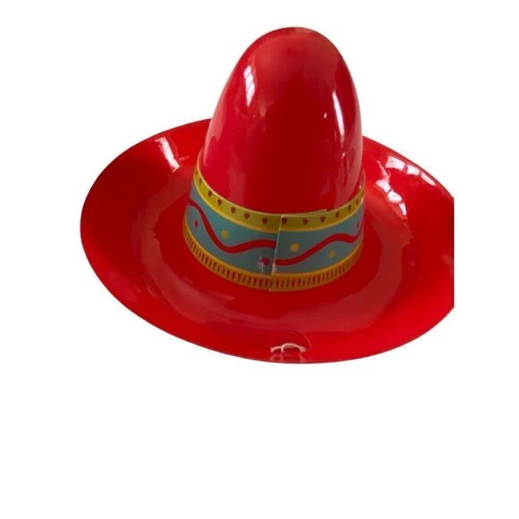 Lot Of 3 Mini Plastic Sombrero Hats Cinco De Mayo Mini Pop Eyes Figures Toys - Picture 5 of 9